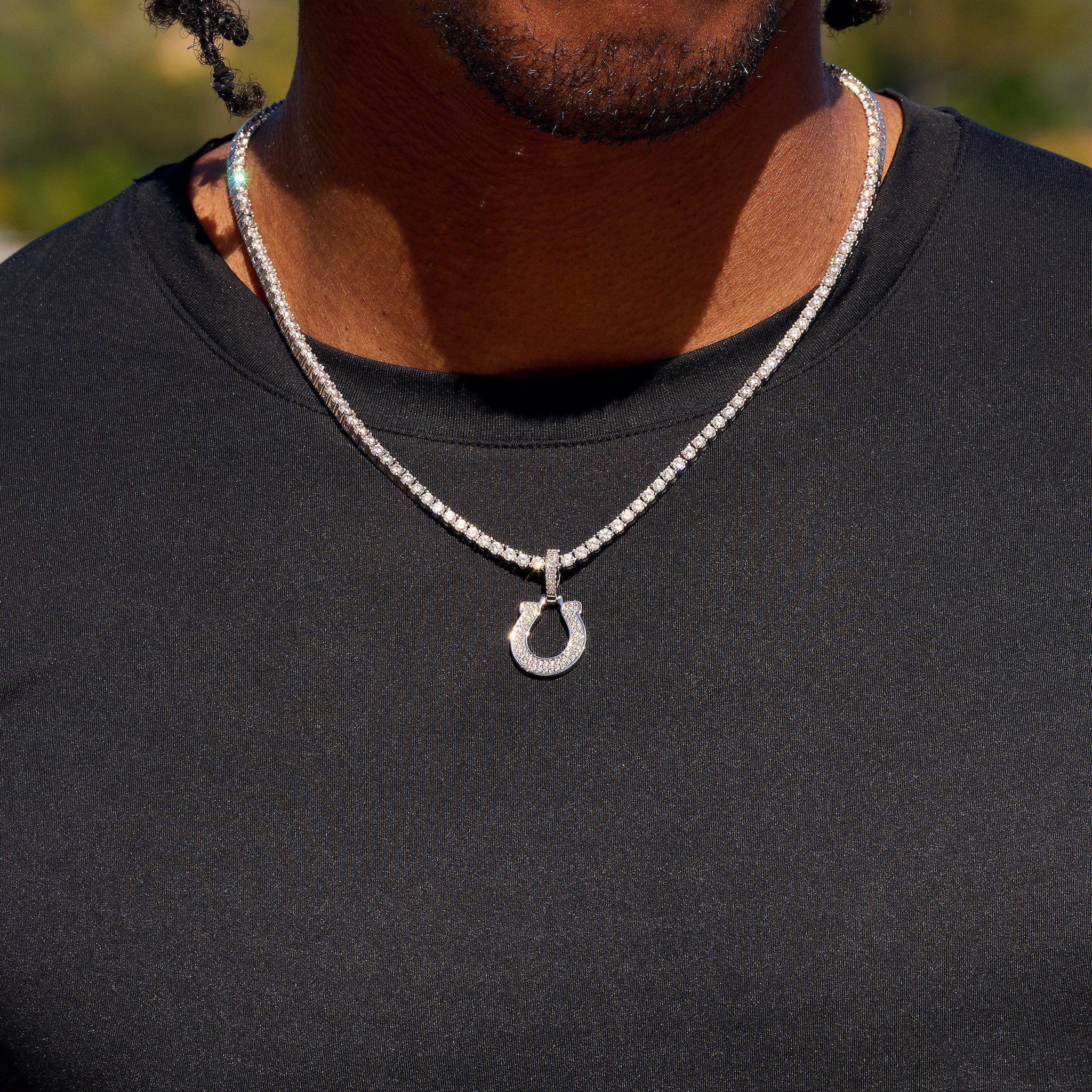 Indianapolis Colts Official NFL Micro Logo Pendant in White Gold