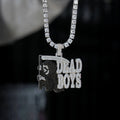 GLD X Sesh Bones Iced Dead Boys Pendant in White Gold