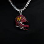 2025 Washington Commanders Team Helmet Pendant - White Gold