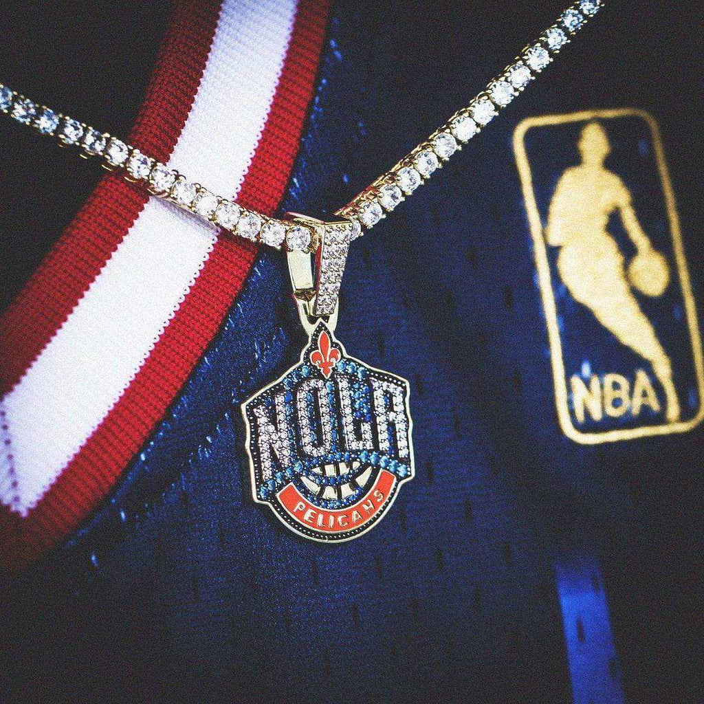 New Orleans Pelicans Official NBA Logo Pendant