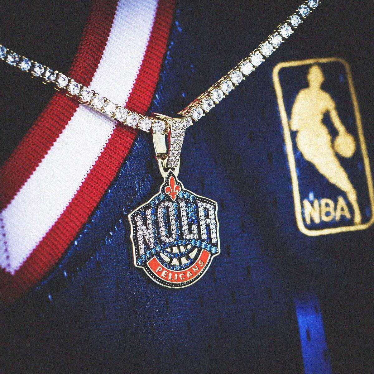 New Orleans Pelicans Official NBA Logo Pendant