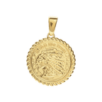 Cross and Coin Set in Yellow Gold