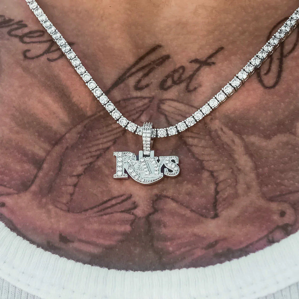 Tampa Bay Rays Official MLB Micro Logo Pendant