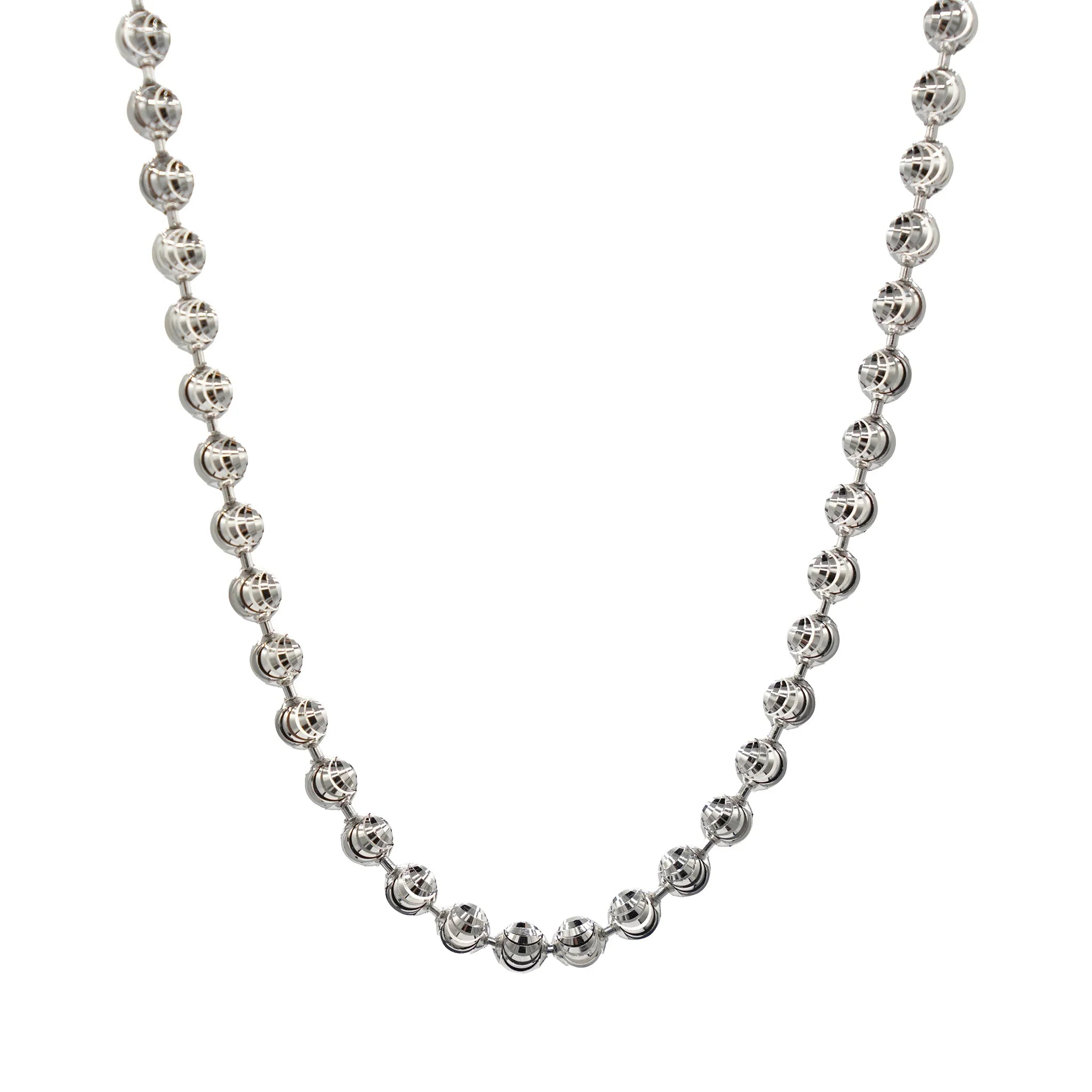 Moon Cut Ball Chain in Sterling Silver - 4mm