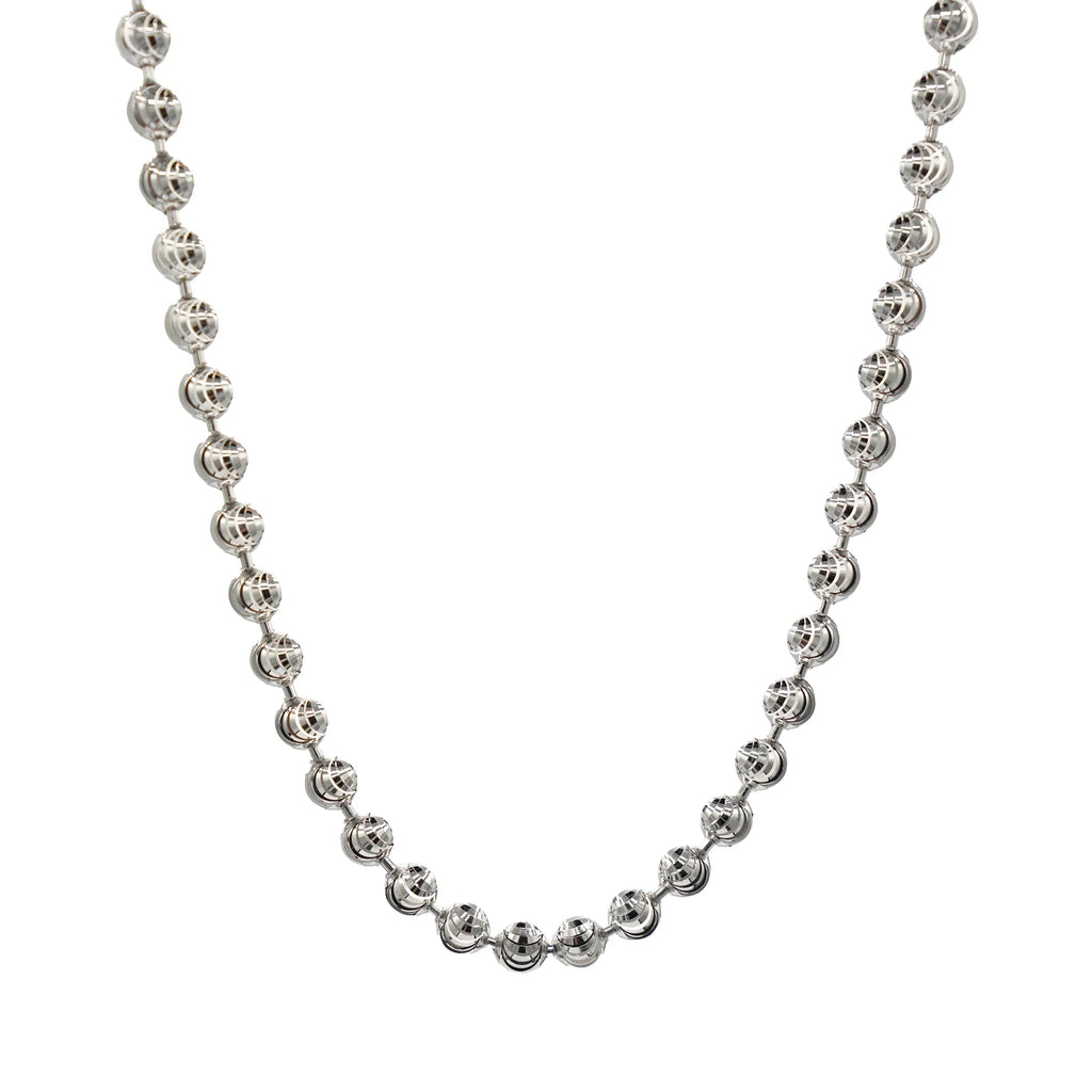 Moon Cut Ball Chain in Sterling Silver - 4mm