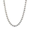 Moon Cut Ball Chain in Sterling Silver - 4mm