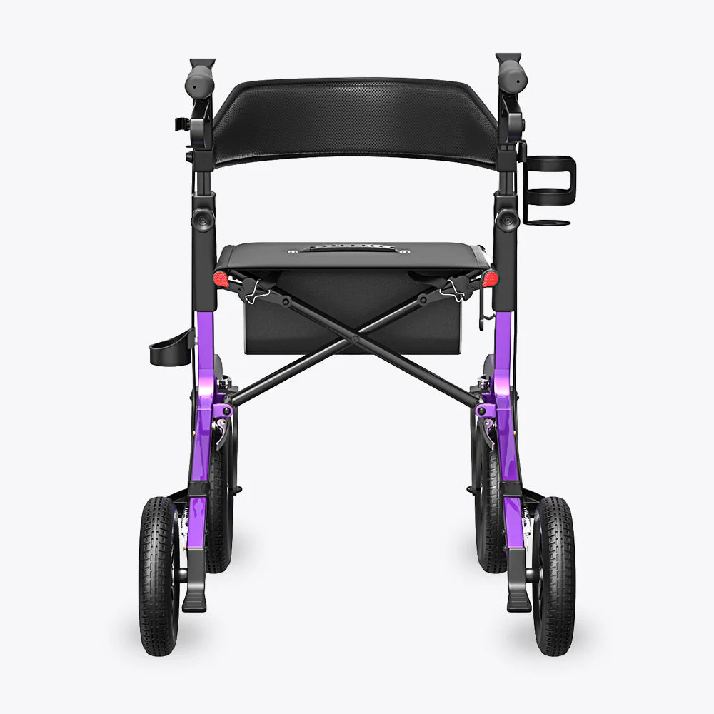 Z57 Outdoor Rollator Walker with 12" All Terrain Big Wheels