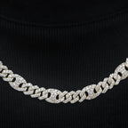 Iced Mariner Cuban Chain in Yellow Gold- 9mm