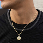 GLD Stars Coin Pendant - Yellow Gold