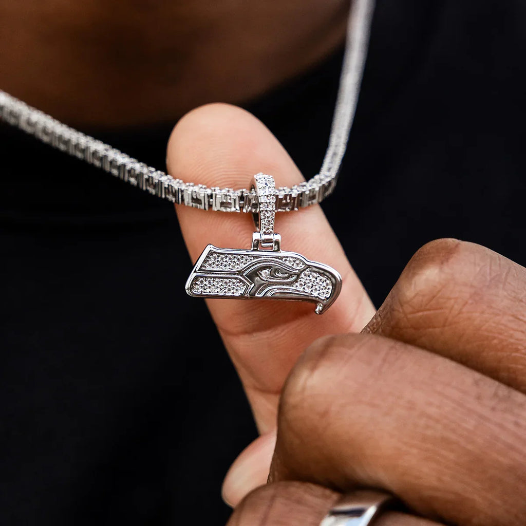 Seattle Seahawks Official NFL Micro Logo Pendant
