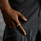 3mm Eternity Band Ring in Yellow Gold Vermeil
