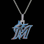 Miami Marlins Official MLB Logo Pendant