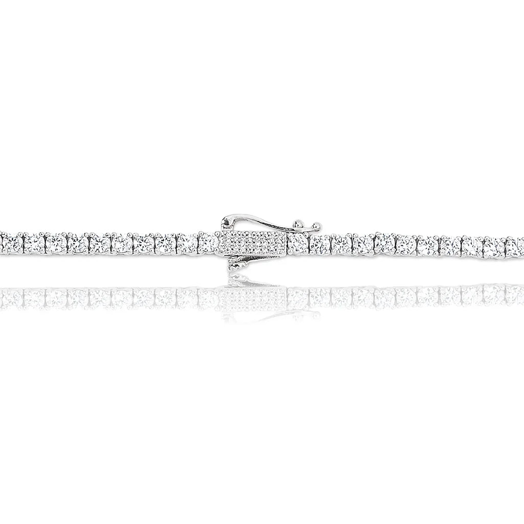 Diamond Tennis Chain in White Gold- 3mm