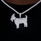 GOAT and Bolt Set in White Gold