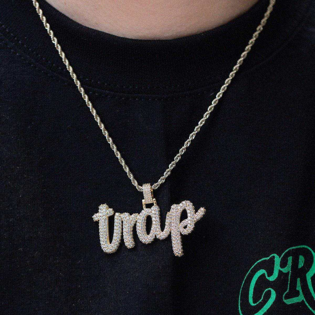 Custom Name Plate Pave Font