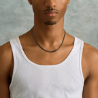 South Beach Cuban Chain in Black - 5mm