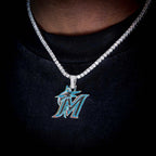 Miami Marlins Official MLB Logo Pendant