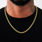 Rope Chain in Yellow Gold Vermeil - 6mm