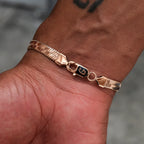 Herringbone Bracelet in Rose Gold - 8mm