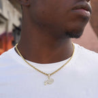 Buffalo Bills Official NFL Micro Logo Pendant - Yellow Gold