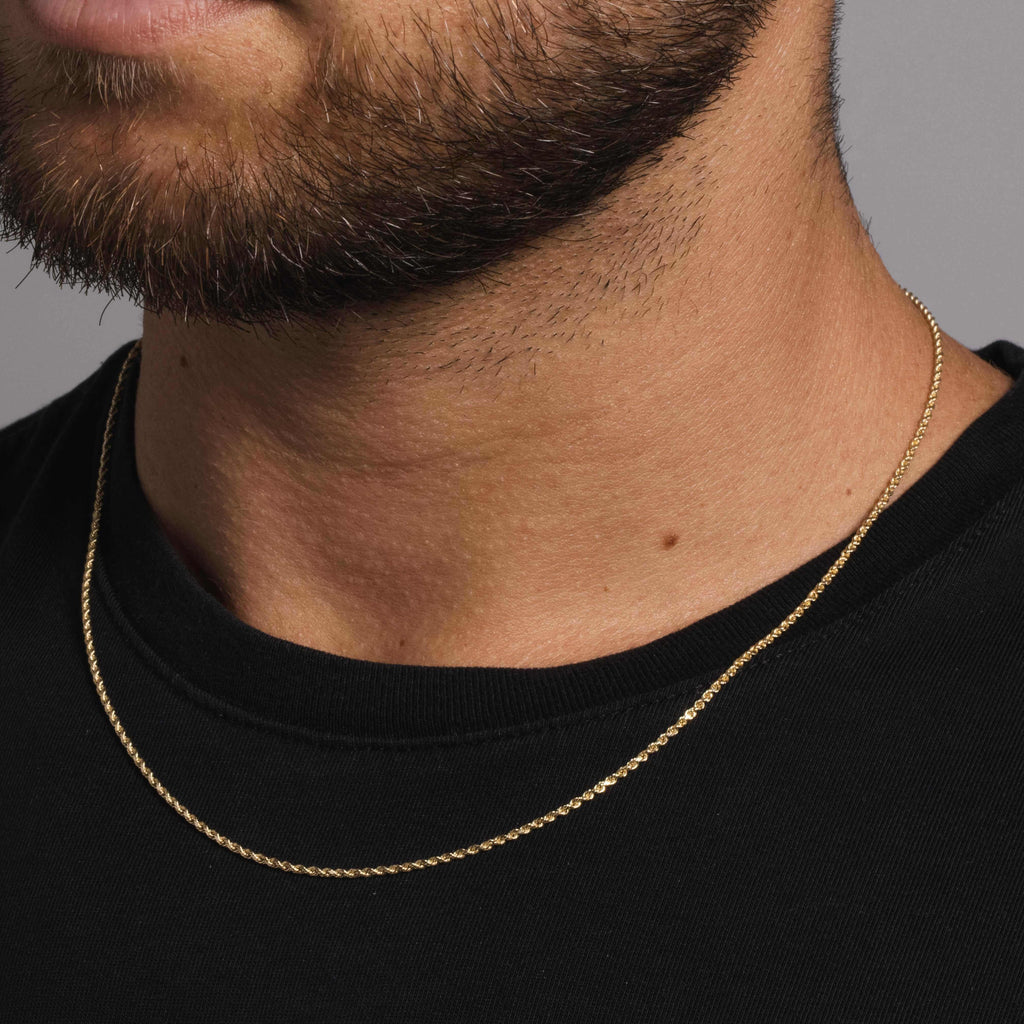 Solid Gold Rope Chain (1.5mm)