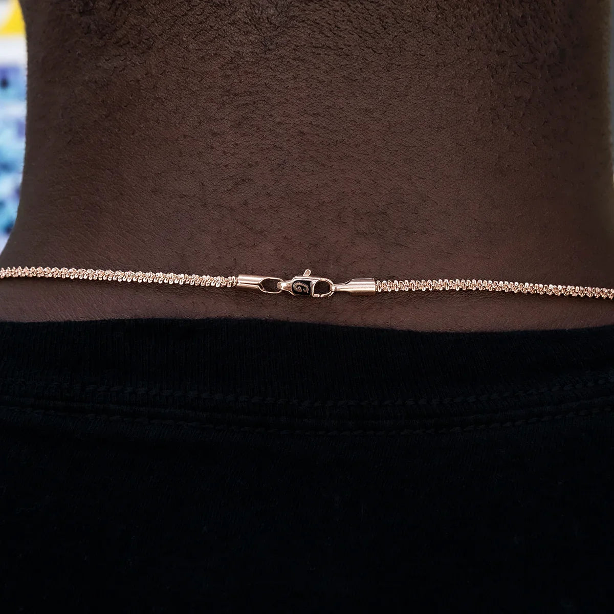 Popcorn Chain in Rose Gold- 2mm