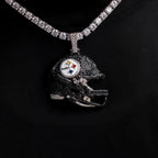 2025 Pittsburgh Steelers Team Helmet Pendant - White Gold