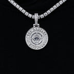 Los Angeles Clippers Official NBA Micro Logo Pendant in White Gold
