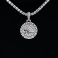 Philadelphia 76ers Official NBA Micro Logo Pendant in White Gold