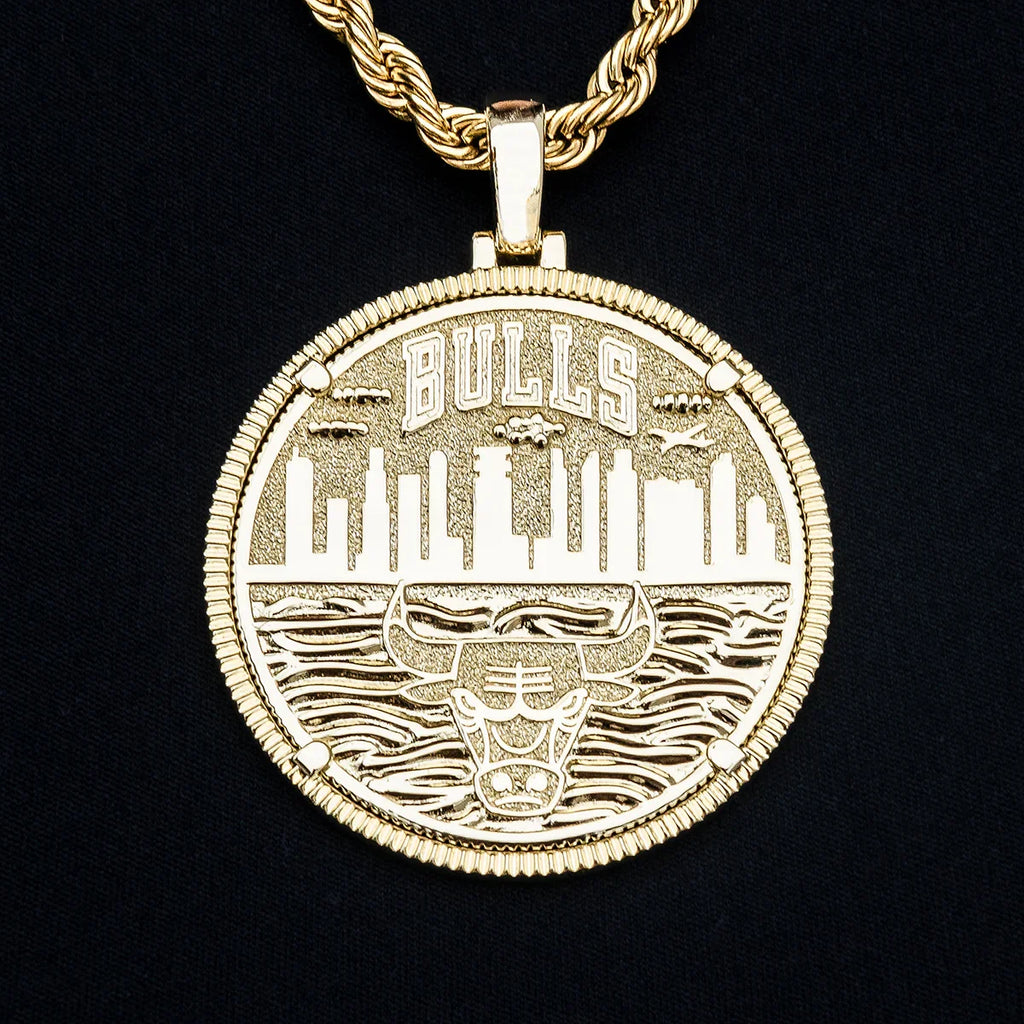 Chicago Bulls Official NBA Coin Pendant