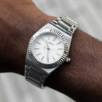 36MM Fluted Bezel Alpha Era® in White Gold