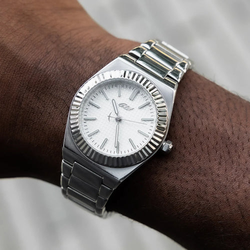 36MM Fluted Bezel Alpha Era® in White Gold