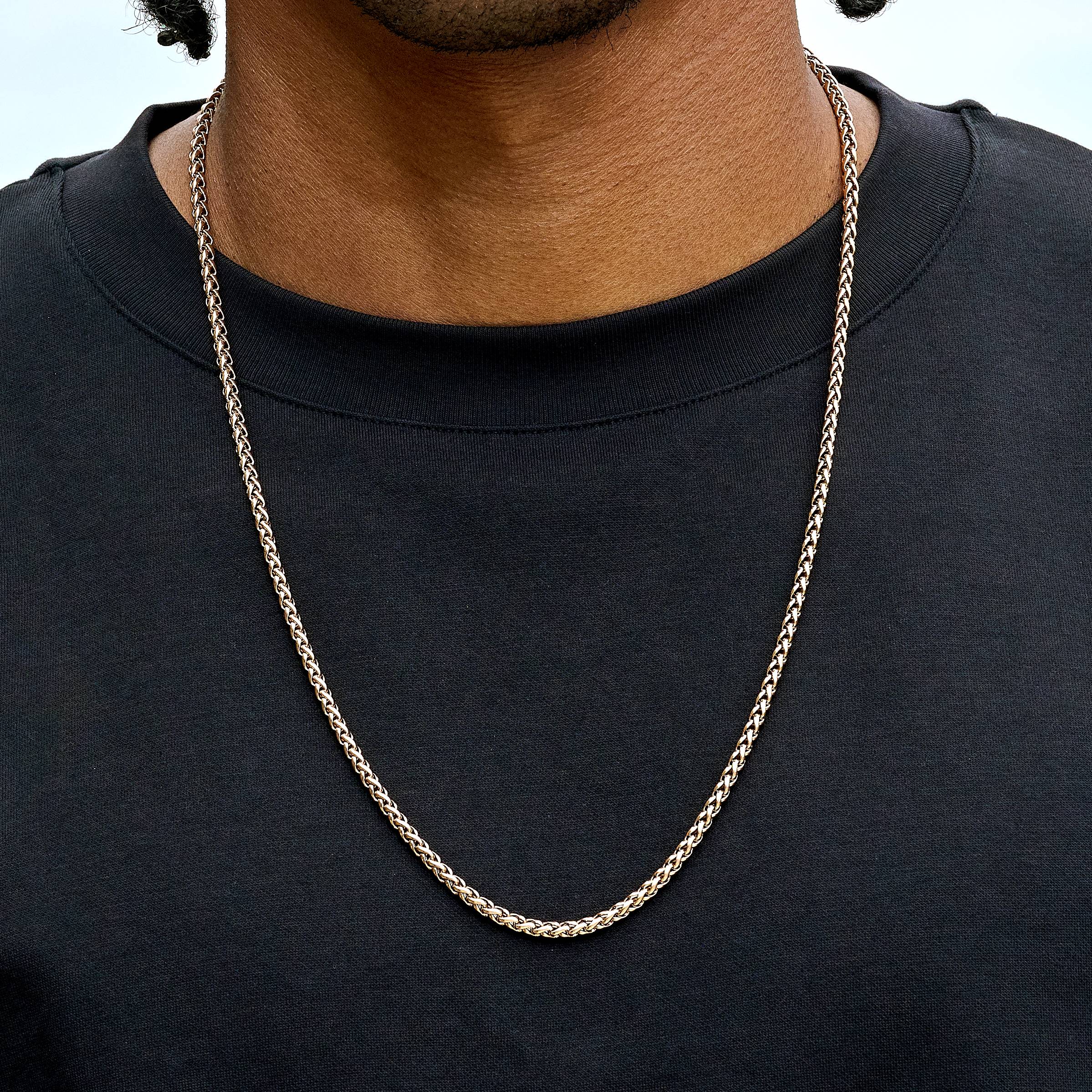Palm Chain in Rose Gold - 4mm