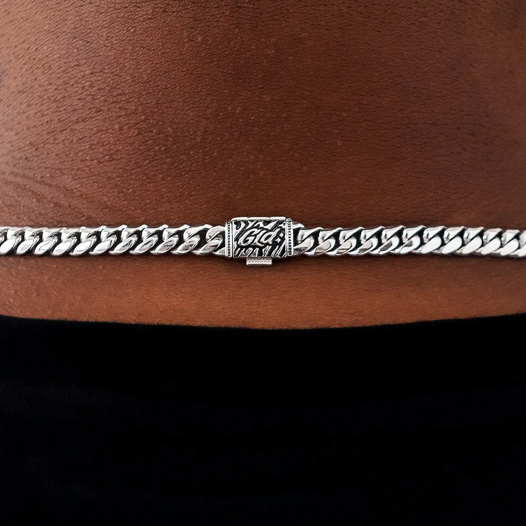 GLD Signature Cuban in White Gold - 6mm