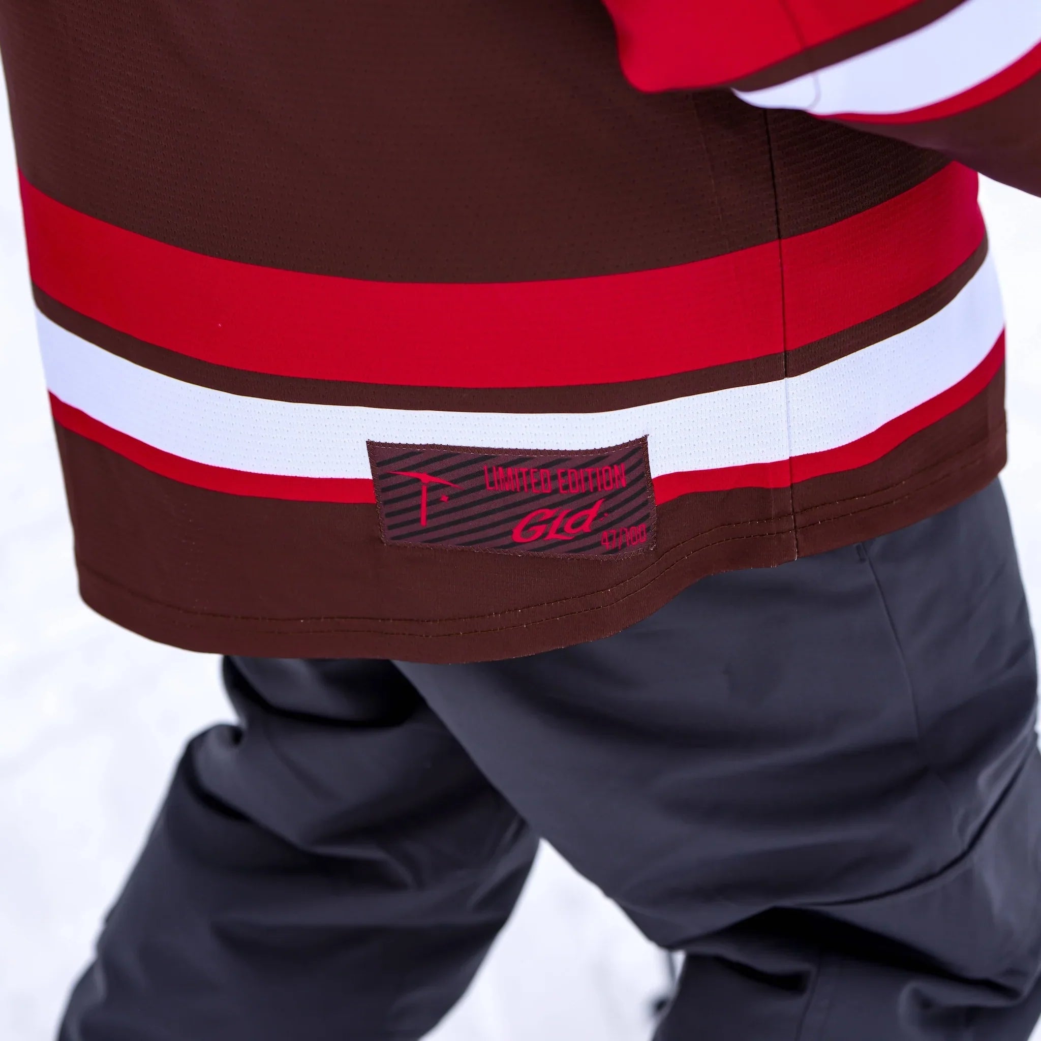 GLD Brown and Red Hockey Jersey
