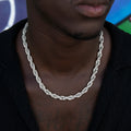 Rope Chain in White Gold- 8mm