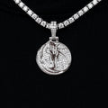 Dallas Mavericks Official NBA Micro Logo Pendant in White Gold