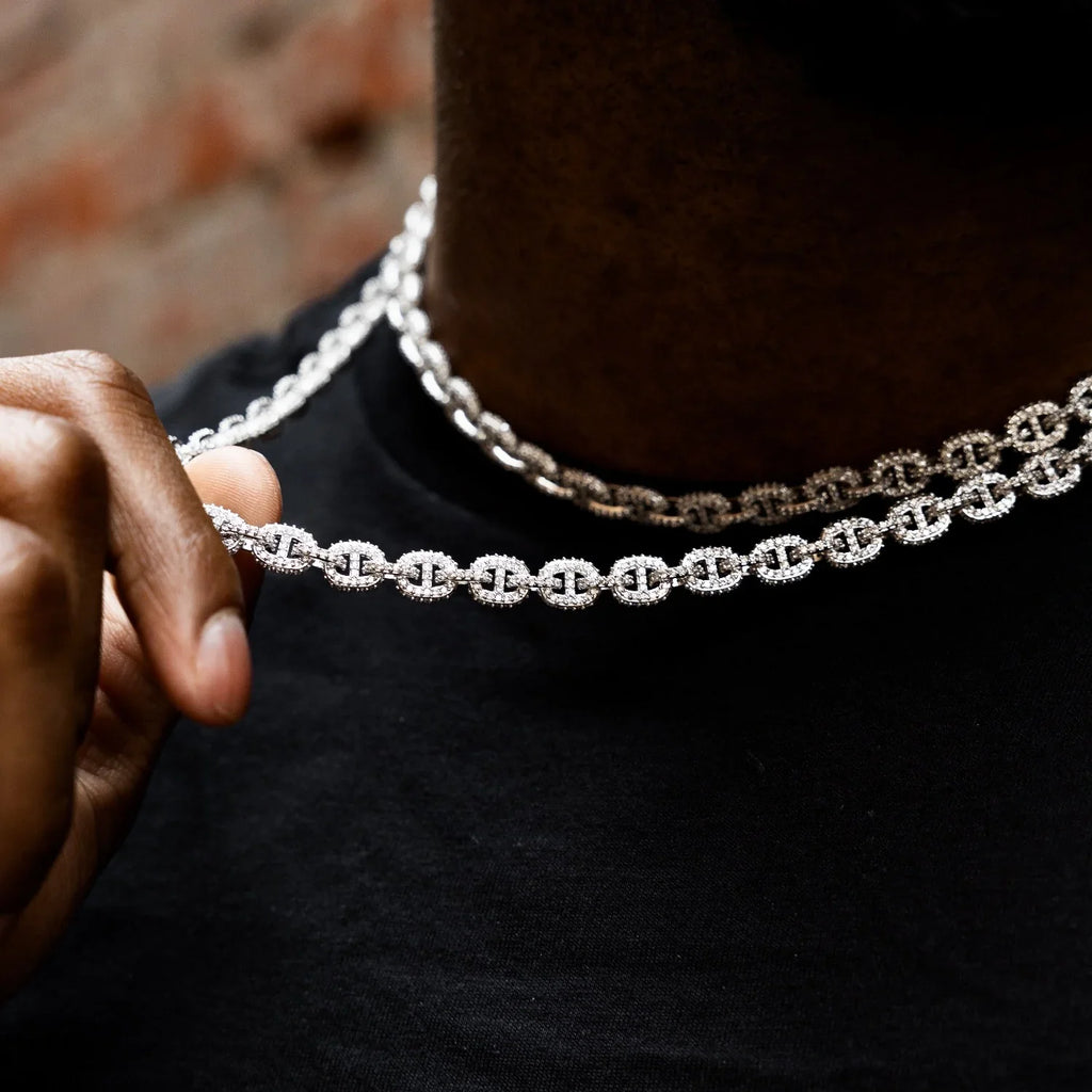 Micro Valentina Chain in White Gold - 7mm