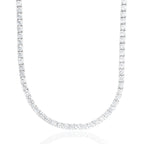 Diamond Tennis Chain in White Gold- 5mm