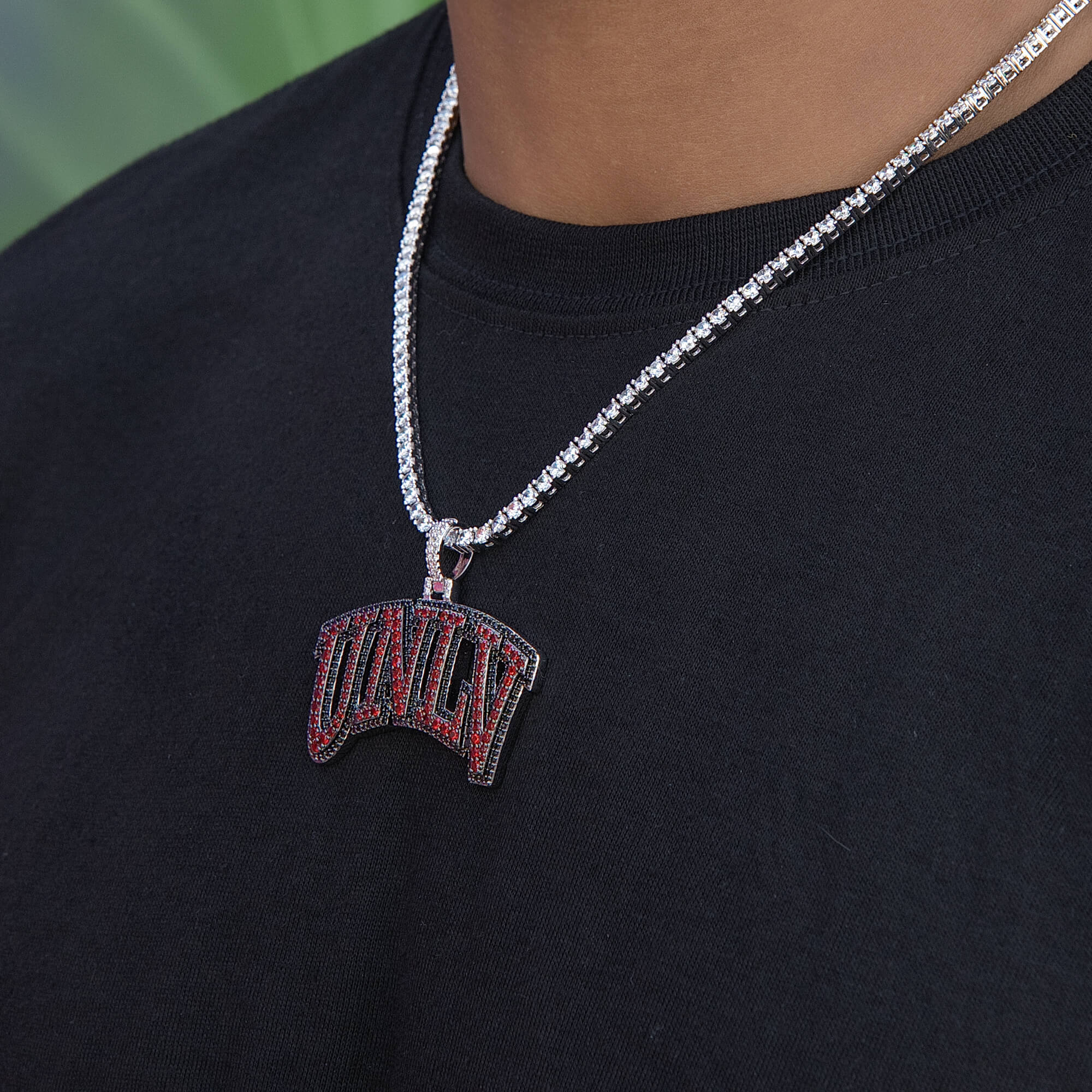 University of Nevada Las Vegas Official NCAA Logo Pendant in White Gold