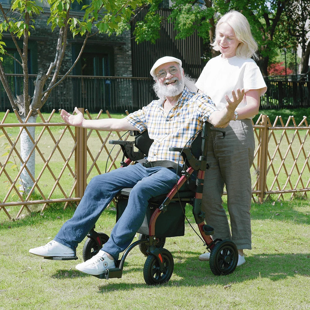 Z59 2 in 1 Heavy Duty Walker Wheelchair Combo