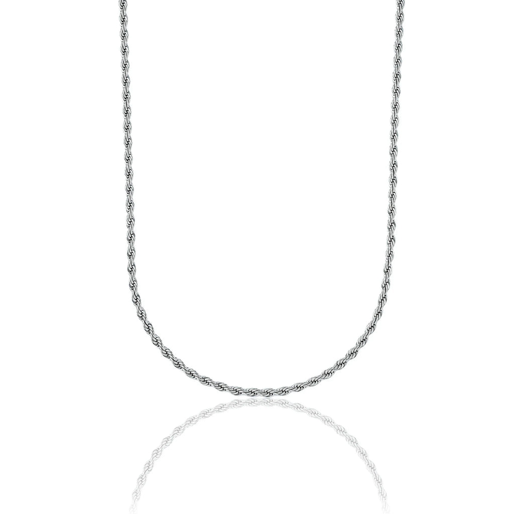 Rope Chain in Sterling Silver - 2mm