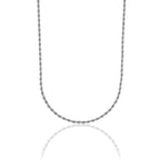Rope Chain in Sterling Silver - 2mm