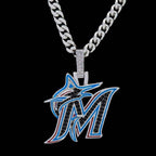 Miami Marlins Official MLB Logo Pendant