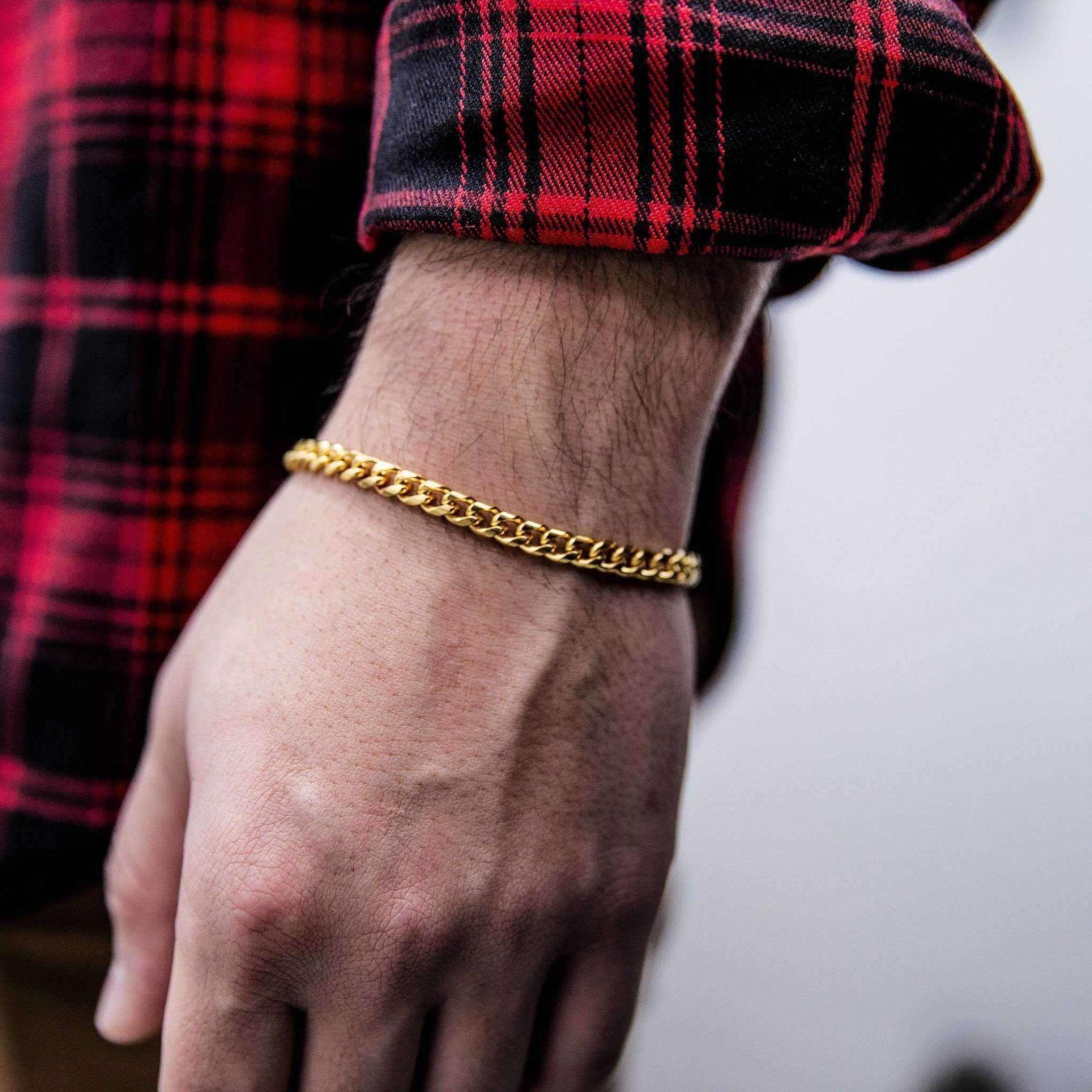Miami Cuban Bracelet in Yellow Gold -5mm