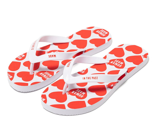Beach Sandal Red White