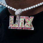 Super Bowl LIX Logo Pendant - White Gold