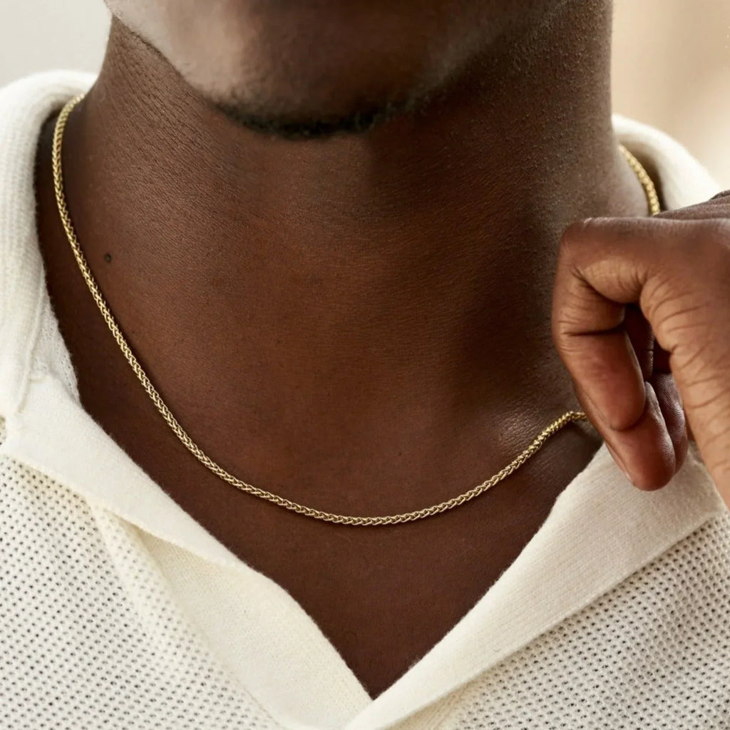 Palm Chain in Yellow Gold - 2mm
