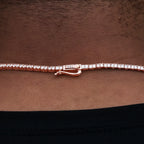 Diamond Tennis Chain in Rose Gold- 2mm