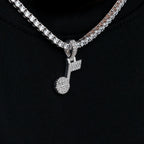 Utah Jazz Official NBA Micro Logo Pendant in White Gold